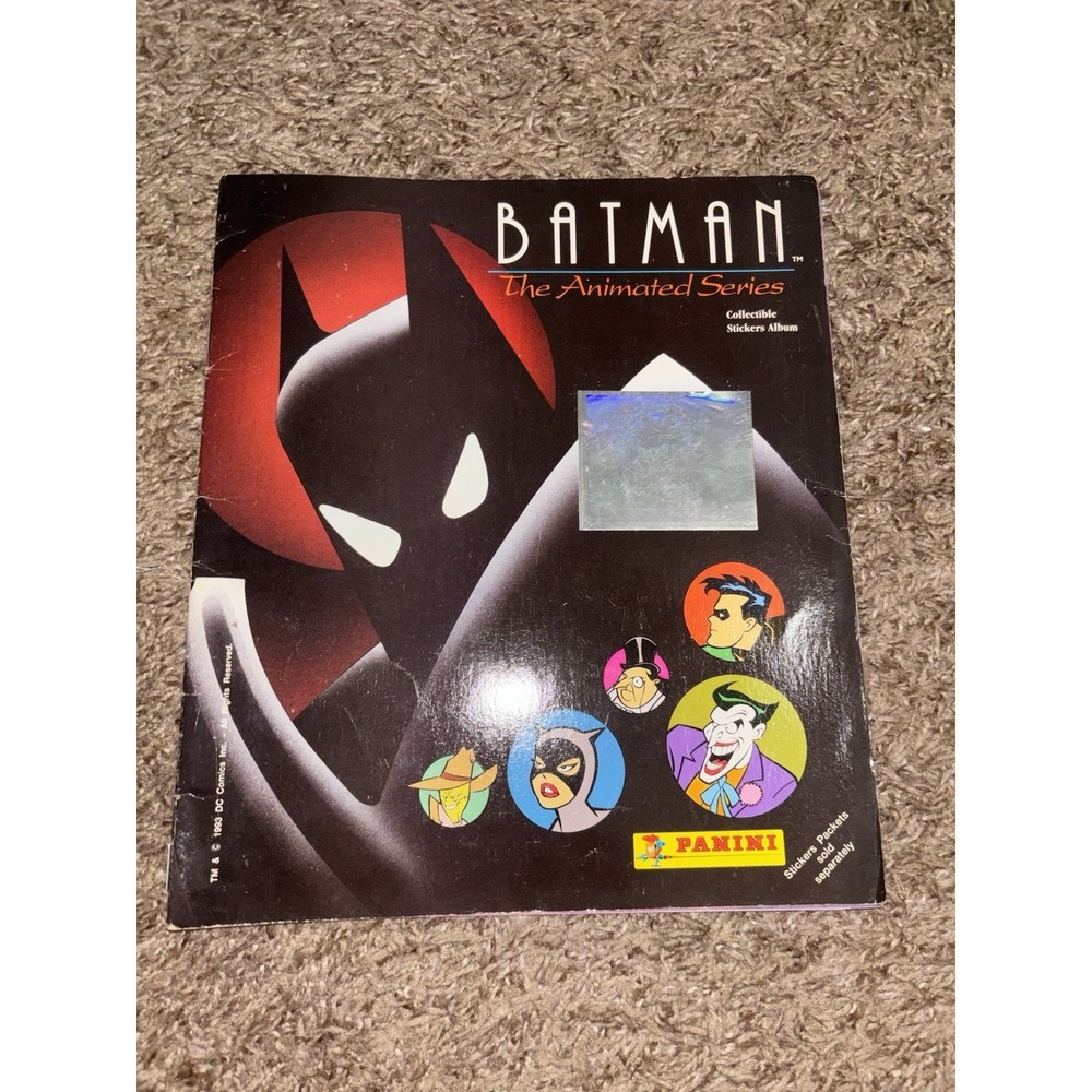 1993 DC Comics Batman The Animated Series Collectible Stickers Album